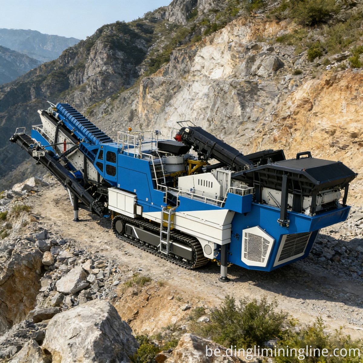 Crawler Jaw Cone Screen Crusher